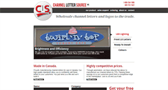 Desktop Screenshot of channellettersource.com